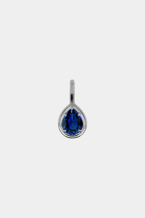 Roma Pear Gemstone Pendant | White Gold | Natasha Schweitzer