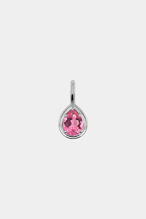 Roma Pear Gemstone Pendant | Silver | Natasha Schweitzer