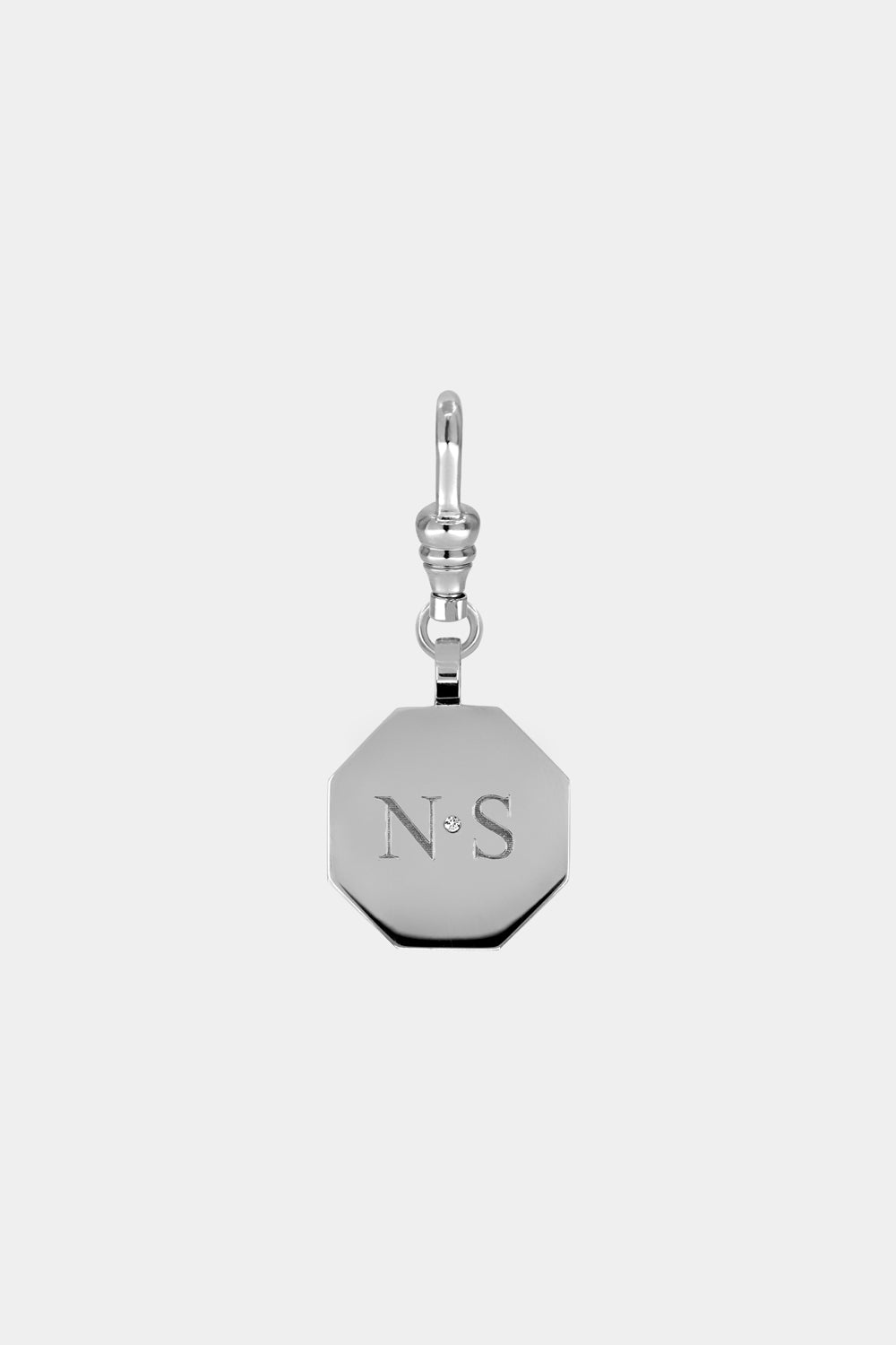 Octagon Disc Attachment | 9K White Gold, Customise