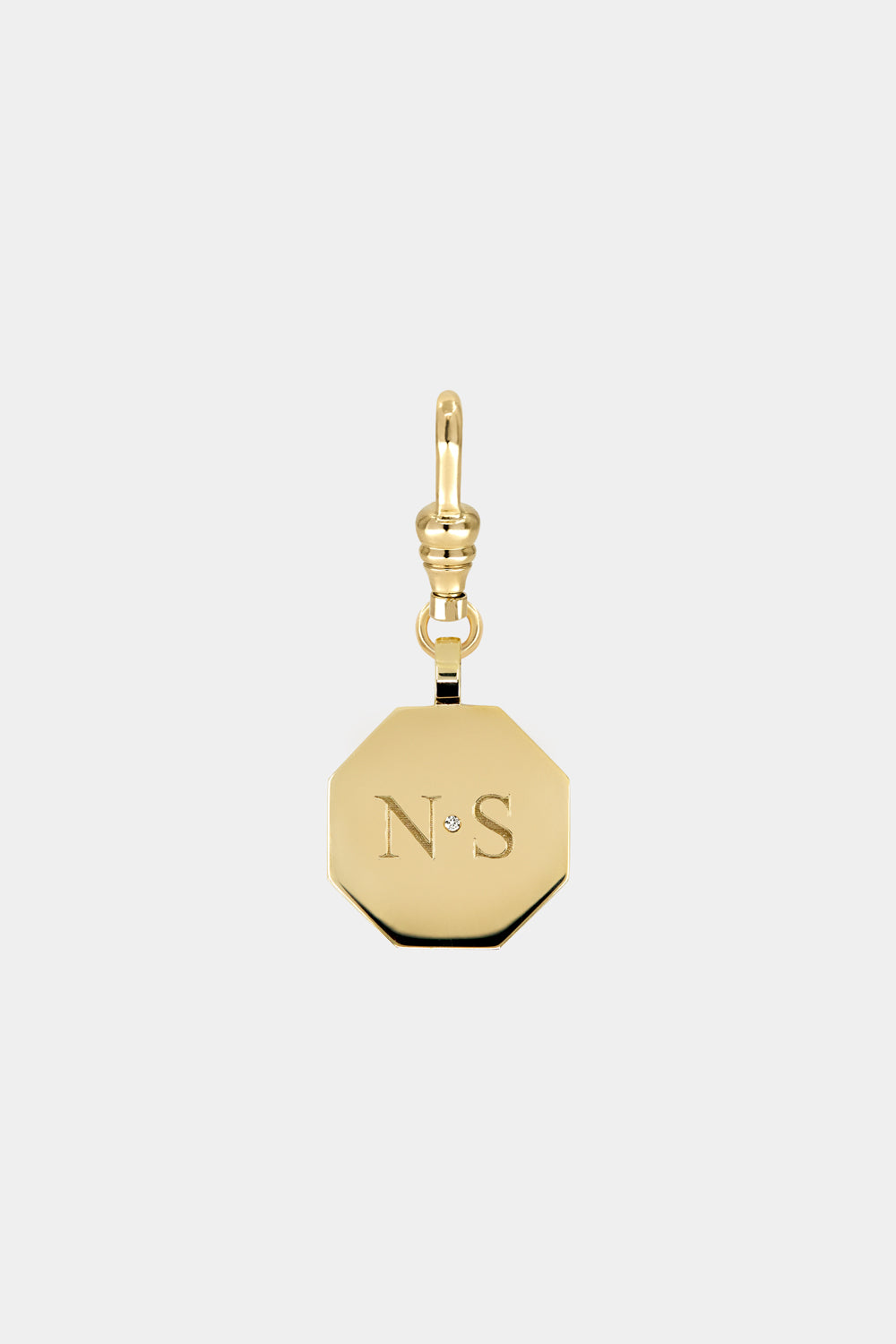 Octagon Disc Attachment | 9K Yellow Gold, Customise