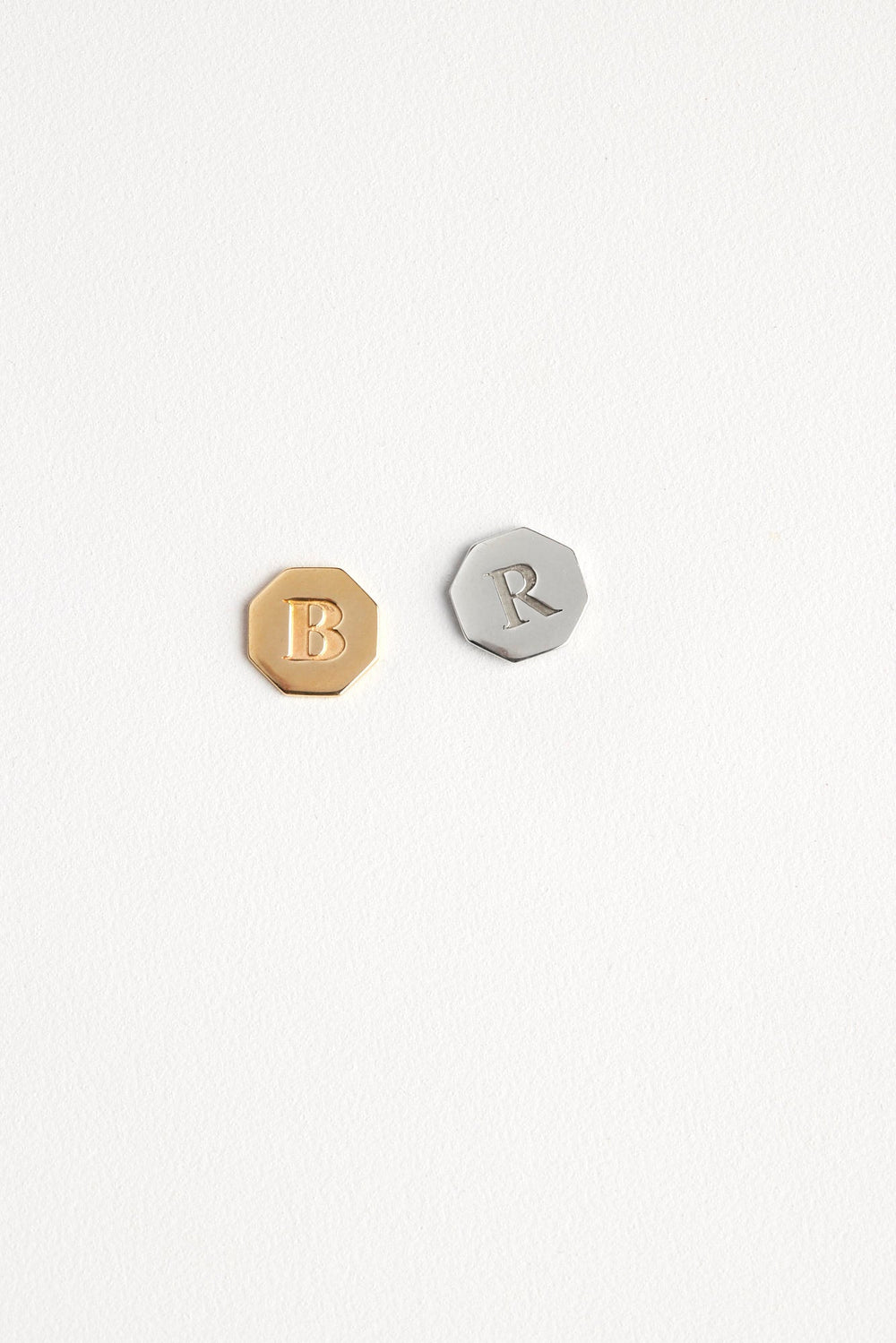 Letter Earrings | 9K Rose Gold| Natasha Schweitzer