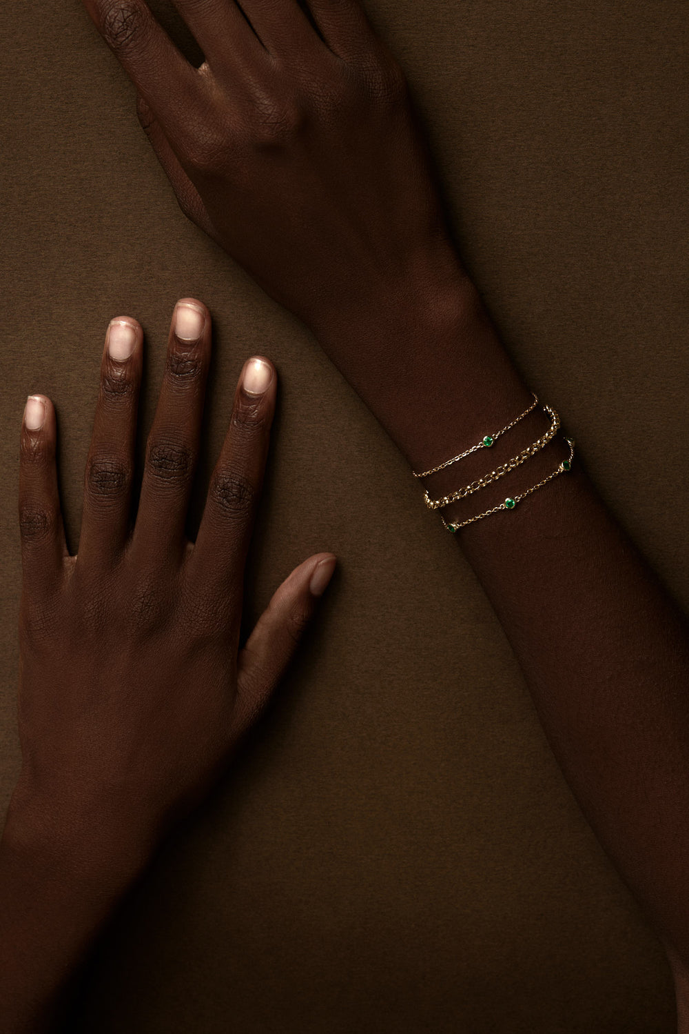 3 Emerald Bracelet | 9K White Gold