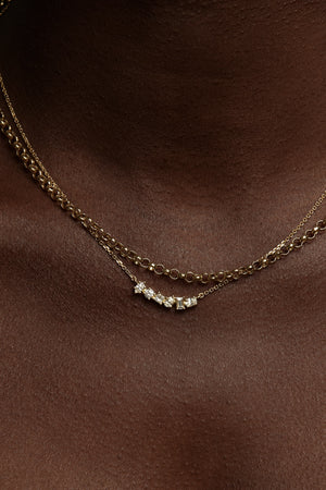 Small Chateau Necklace | 9K White Gold | Natasha Schweitzer