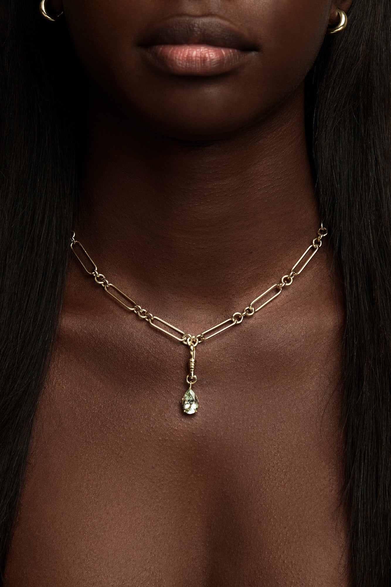Pear Mint Quartz Attachment | Silver