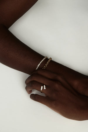 Medium Chateau Bracelet | 9K White Gold | Natasha Schweitzer