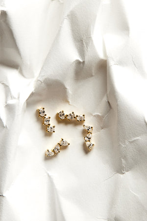 Gigi Oval Diamond Studs | 18K Yellow Gold | Natasha Schweitzer