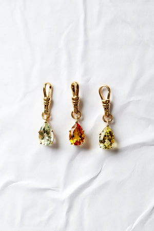 Pear Citrine Attachment | 9K Yellow Gold | Natasha Schweitzer