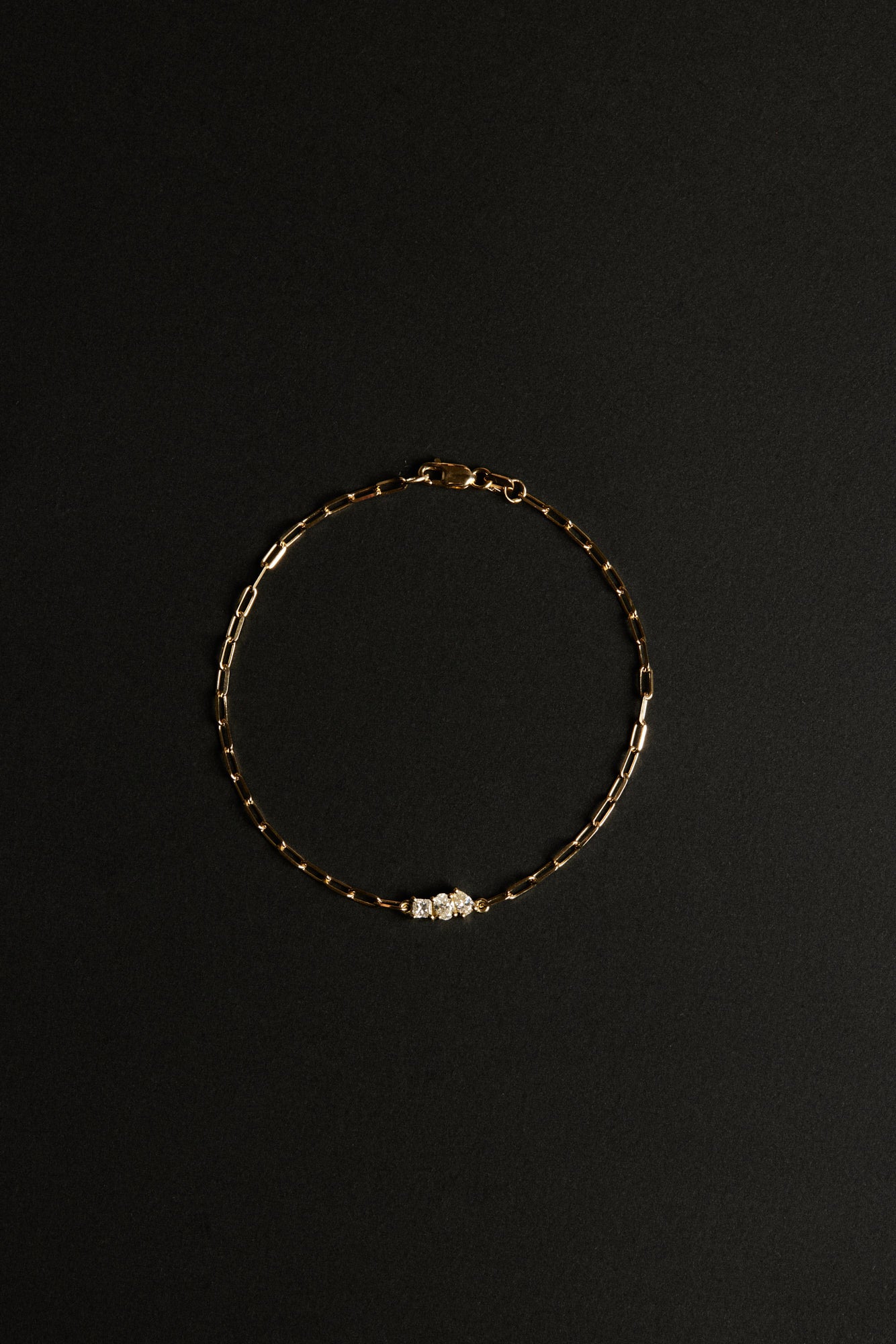Scattered Diamond Trio Bracelet | 18K White Gold| Natasha Schweitzer