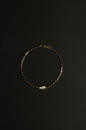 Scattered Diamond Trio Bracelet | 18K White Gold | Natasha Schweitzer