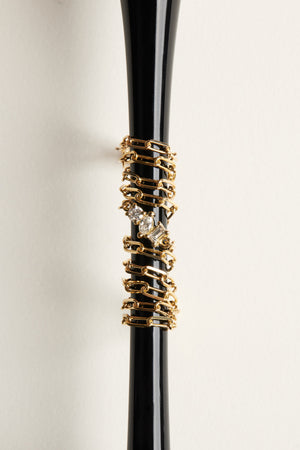 Scattered Diamond Trio Bracelet | 18K Yellow Gold | Natasha Schweitzer