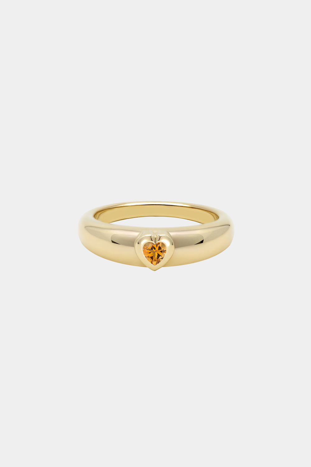 Roma Heart Ring | 9K Yellow Gold