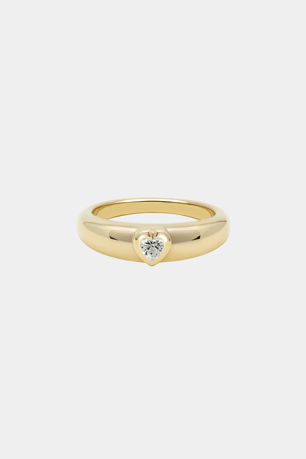 Roma Heart Ring | 9K Yellow Gold