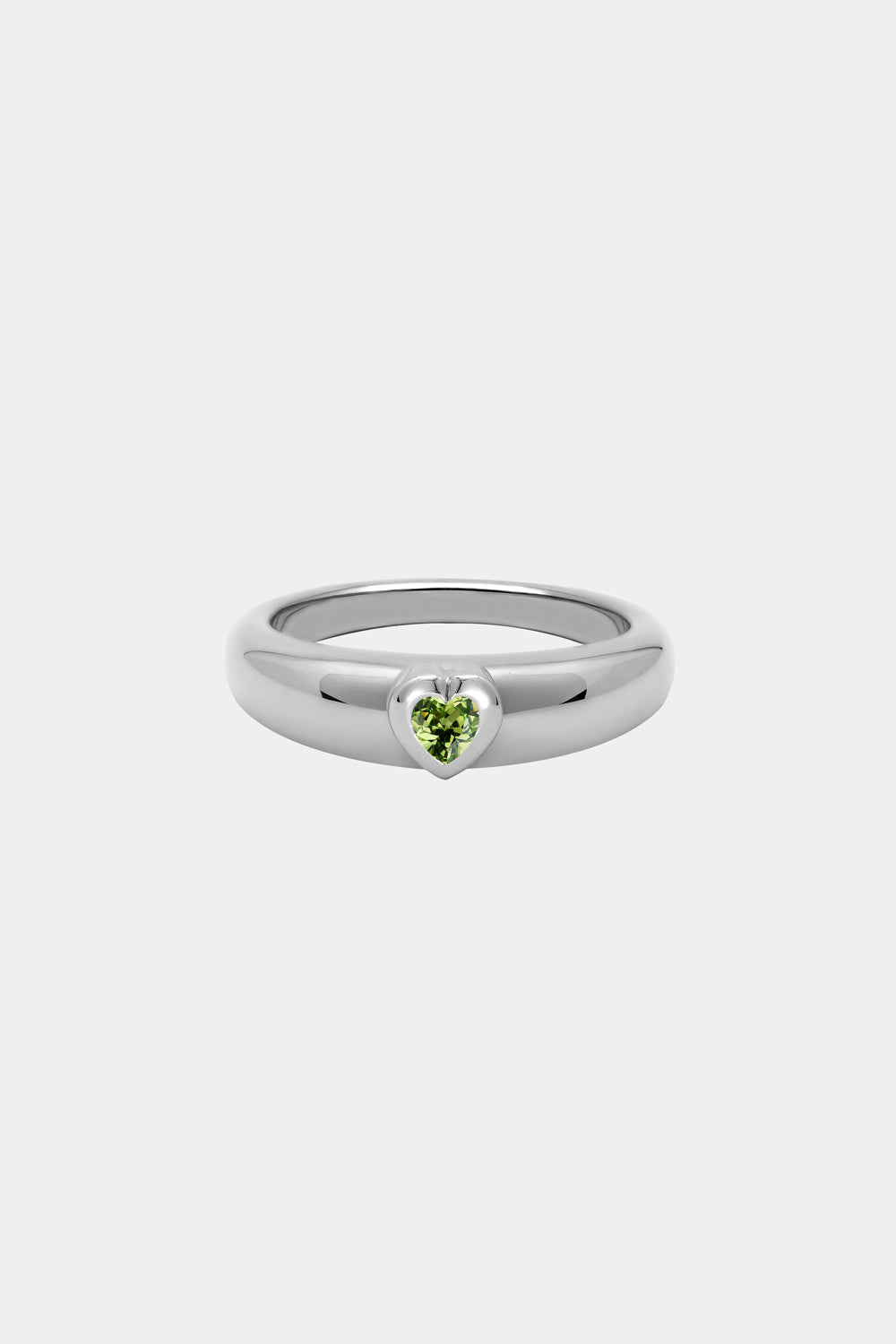 Roma Heart Ring | 9K White Gold