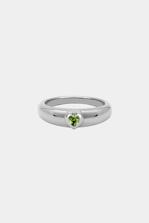 Roma Heart Ring | 9K White Gold | Natasha Schweitzer