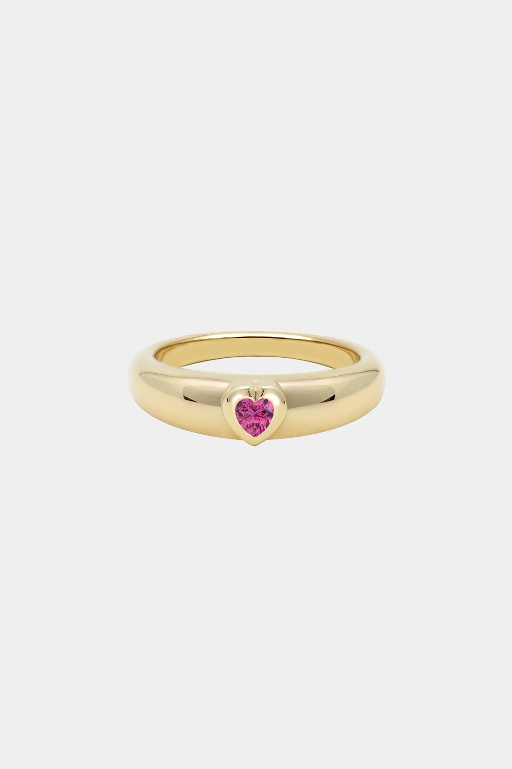 Roma Heart Ring | 9K Yellow Gold