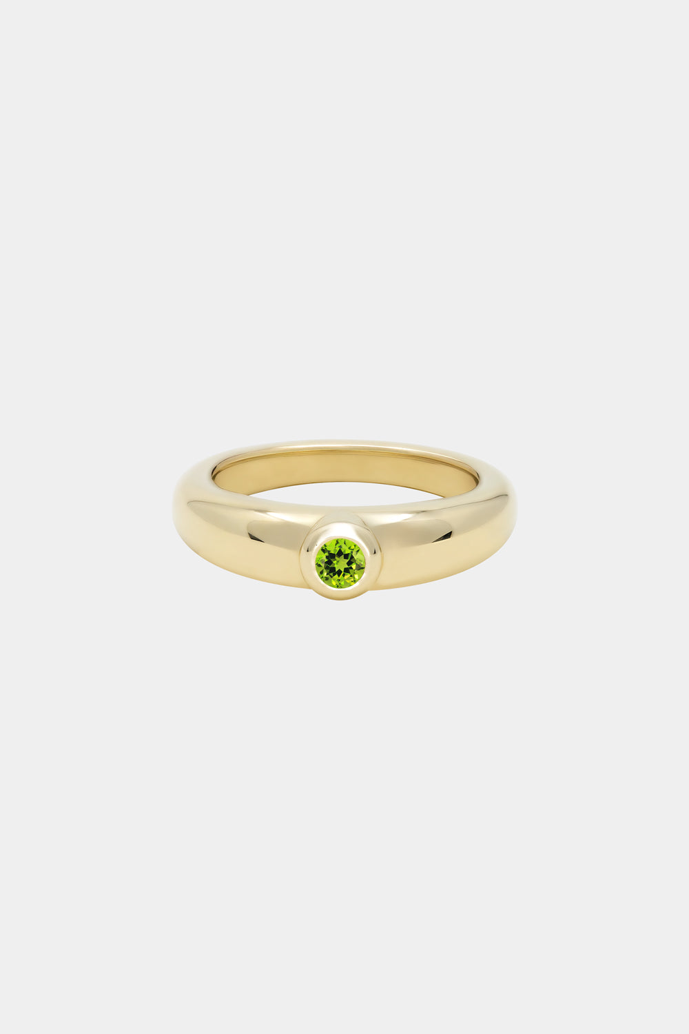 Roma Round Birthstone Ring | 9K Yellow Gold