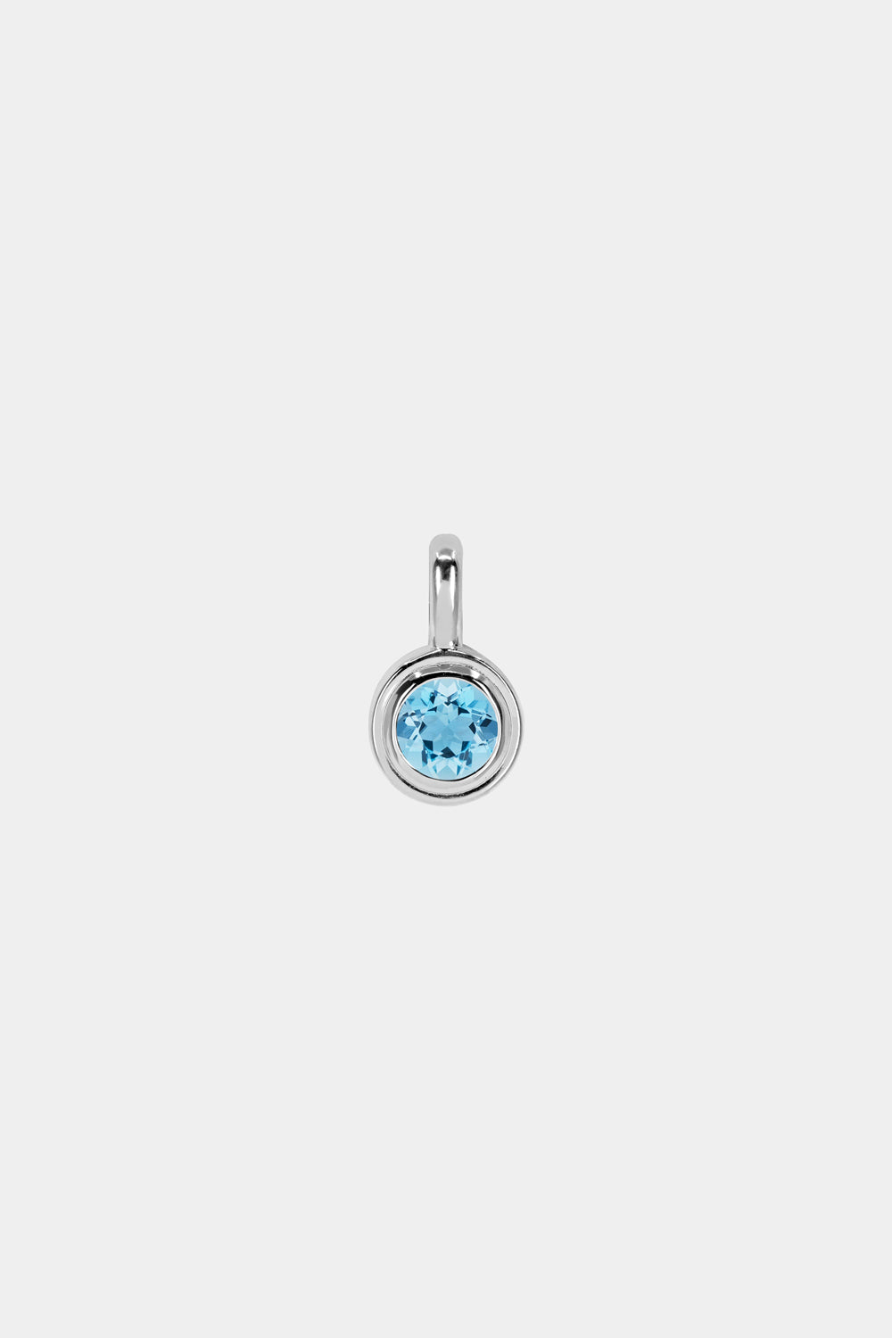 Roma Round Gemstone Pendant | Silver, More Options Available