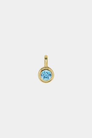 Roma Round Gemstone Pendant | Yellow Gold, More Options Available | Natasha Schweitzer