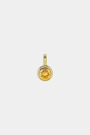Roma Round Gemstone Pendant | Yellow Gold, More Options Available | Natasha Schweitzer