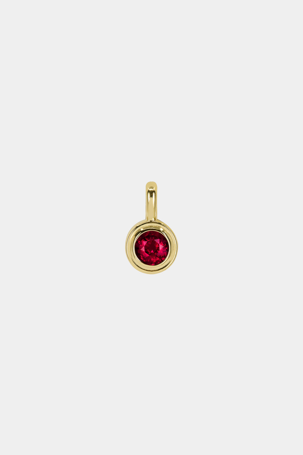 Roma Round Gemstone Pendant | Yellow Gold, More Options Available