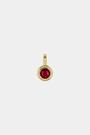 Roma Round Gemstone Pendant | Yellow Gold, More Options Available | Natasha Schweitzer