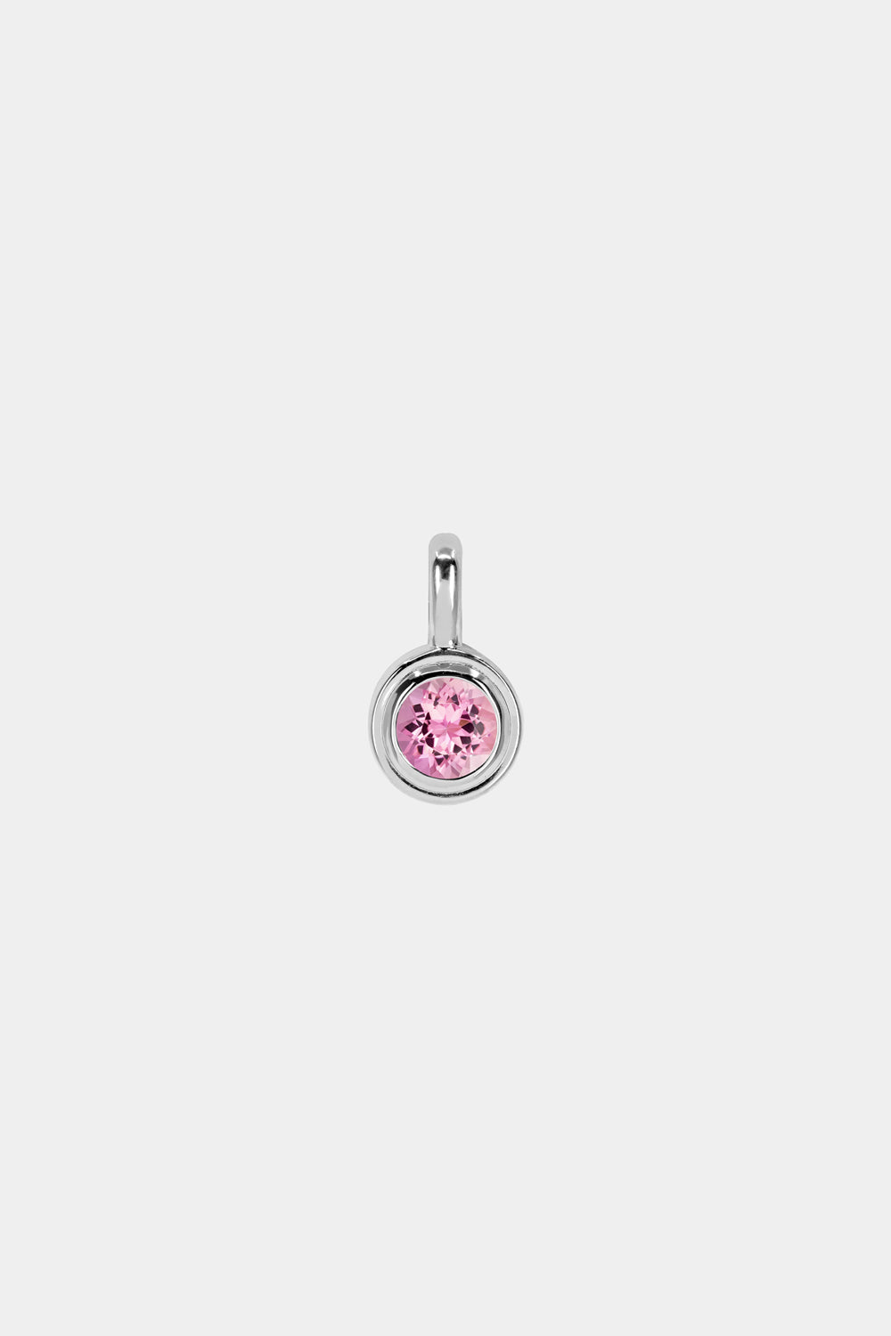Roma Round Gemstone Pendant | Silver, More Options Available