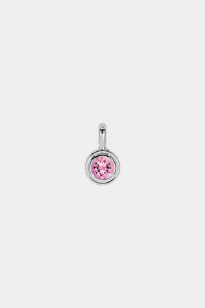 Roma Round Gemstone Pendant | Silver, More Options Available | Natasha Schweitzer