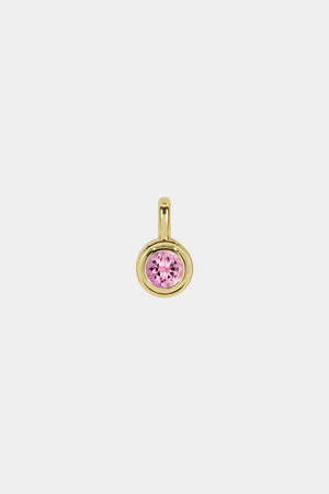 Roma Round Gemstone Pendant | Yellow Gold, More Options Available | Natasha Schweitzer