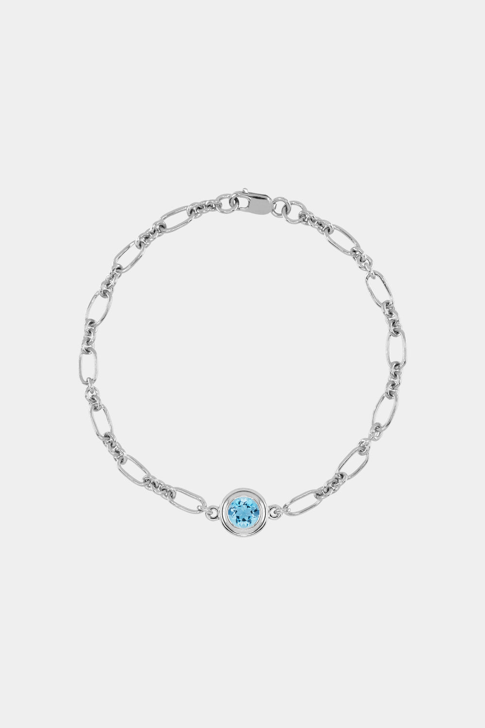 Roma Round Gemstone Bracelet | White Gold, More Options Available
