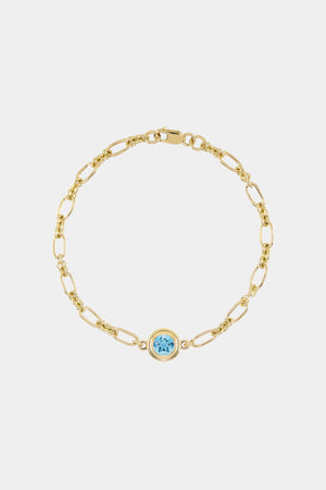 Roma Round Gemstone Bracelet | Yellow Gold, More Options Available | Natasha Schweitzer