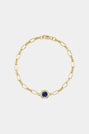 Roma Round Gemstone Bracelet | Yellow Gold, More Options Available | Natasha Schweitzer