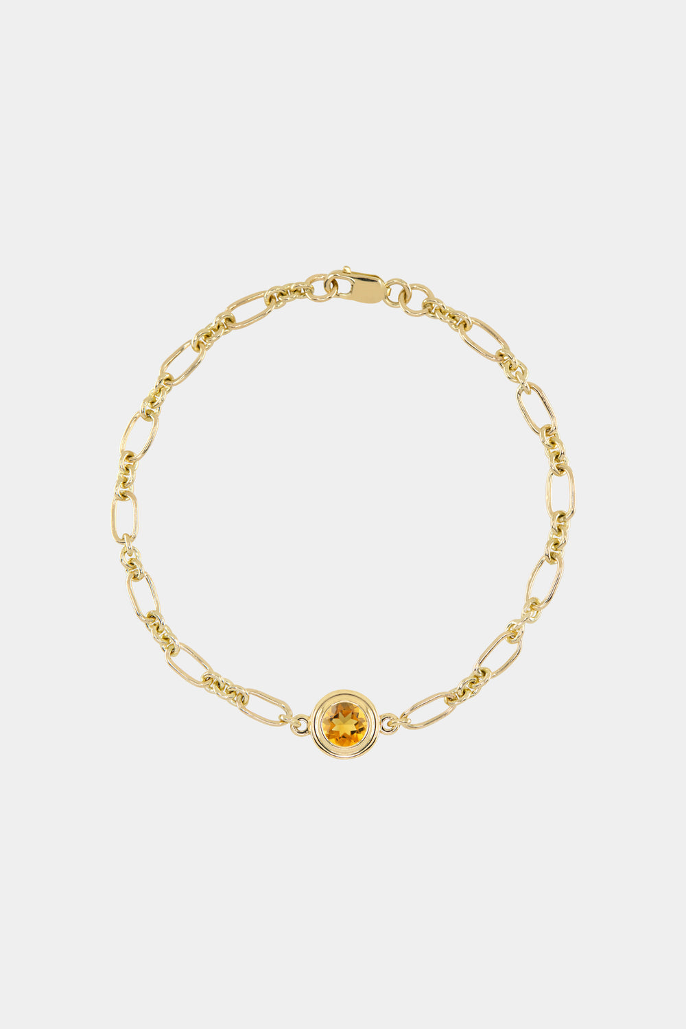 Roma Round Gemstone Bracelet | Yellow Gold, More Options Available
