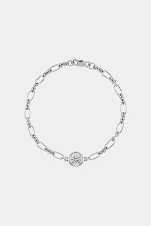 Roma Round Diamond Bracelet | 18K White Gold | Natasha Schweitzer