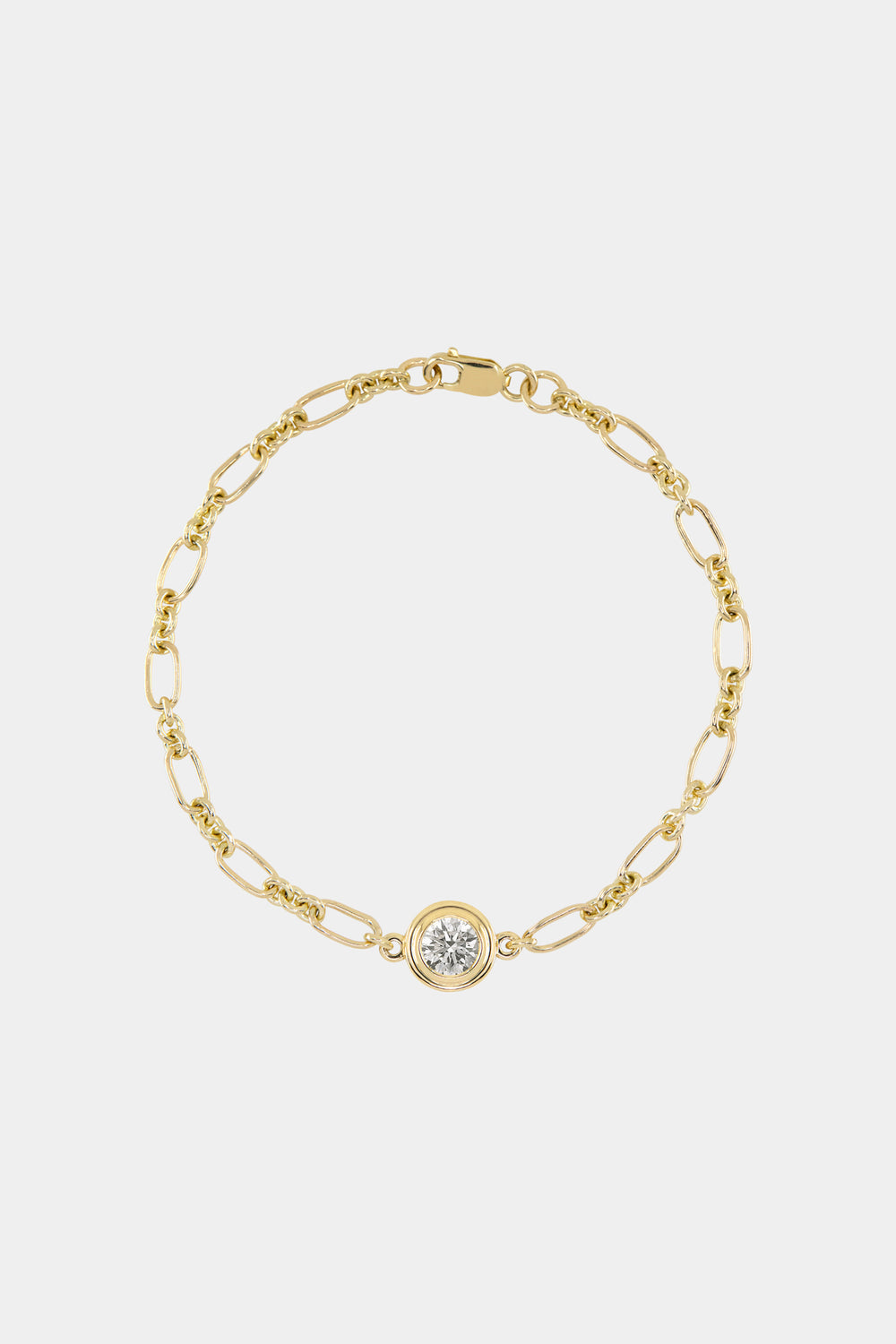 Roma Round Diamond Bracelet | 18K Yellow Gold