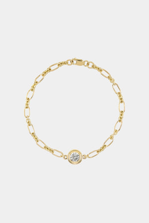 Roma Round Diamond Bracelet | 18K Yellow Gold | Natasha Schweitzer