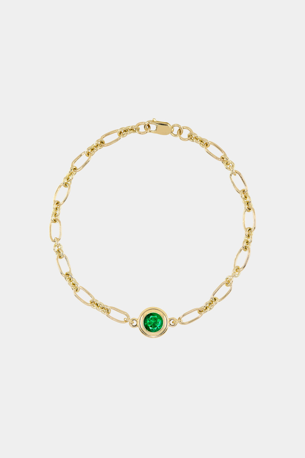 Roma Round Gemstone Bracelet | Yellow Gold, More Options Available