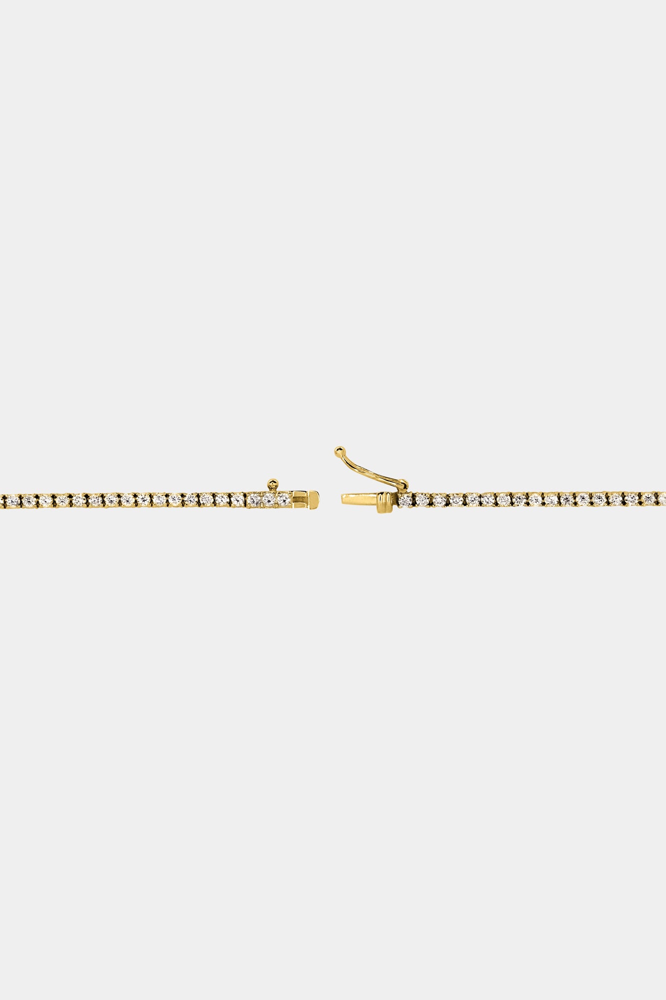 Small Graduating Tennis Necklace | TCW 5.50ct, 18K Yellow Gold| Natasha Schweitzer
