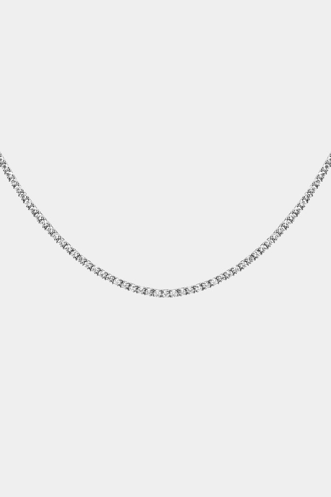 NATASHA SCHWEITZER | Necklace | Small Tennis Necklace | 18K White