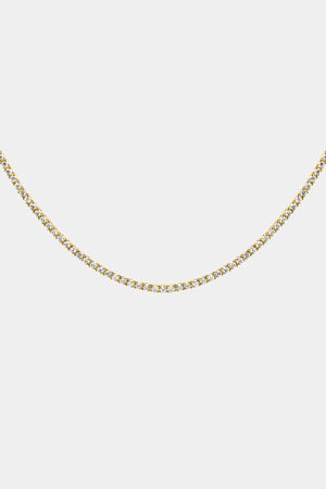 Small Tennis Necklace | 18K Yellow Gold | Natasha Schweitzer