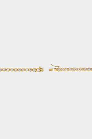 Crown Set Diamond Tennis Necklace | 18K Yellow Gold | Natasha Schweitzer