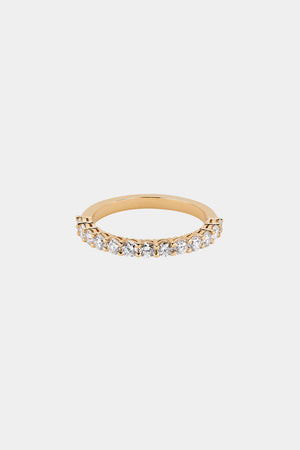 Round Diamond Half Band | 18K Rose Gold | Natasha Schweitzer