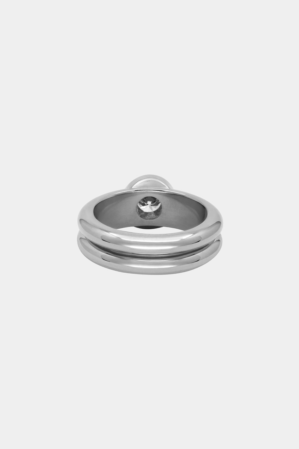 Roma Round Diamond Ring | 18K White Gold| Natasha Schweitzer