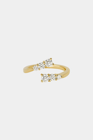 Janie Diamond Wrap Ring | Yellow Gold | Natasha Schweitzer