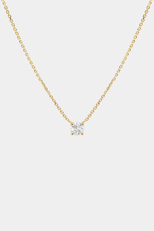 Round Diamond Necklace | 18K Gold | Natasha Schweitzer