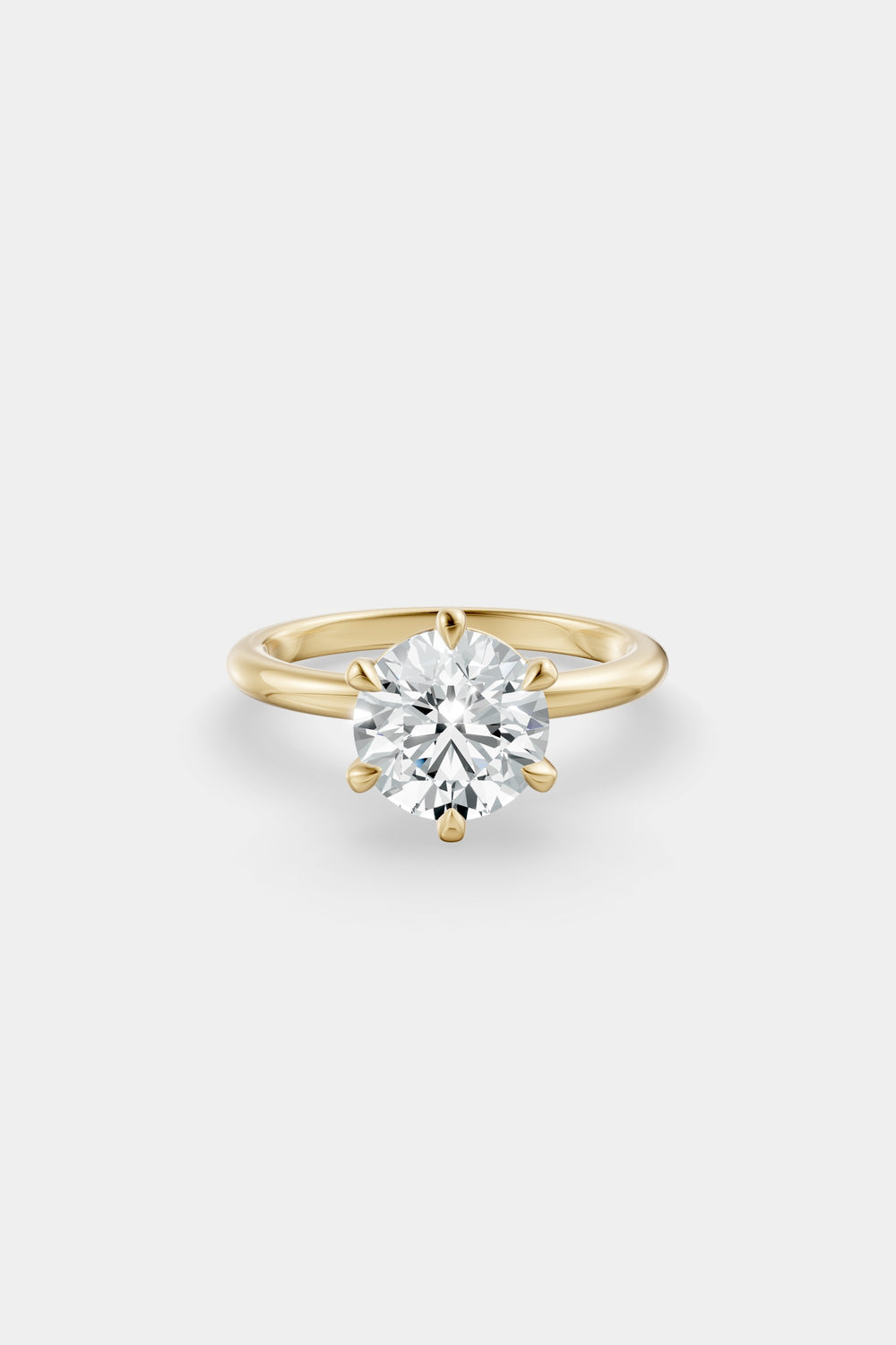Round Diamond Ring | 18K Gold
