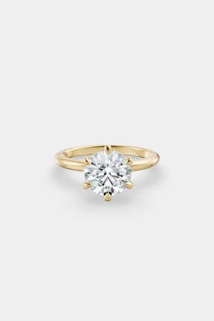 Round Diamond Ring | 18K Gold | Natasha Schweitzer