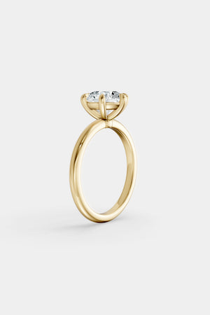 Round Diamond Ring | 18K Gold | Natasha Schweitzer