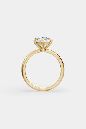 Round Diamond Ring | 18K Gold | Natasha Schweitzer