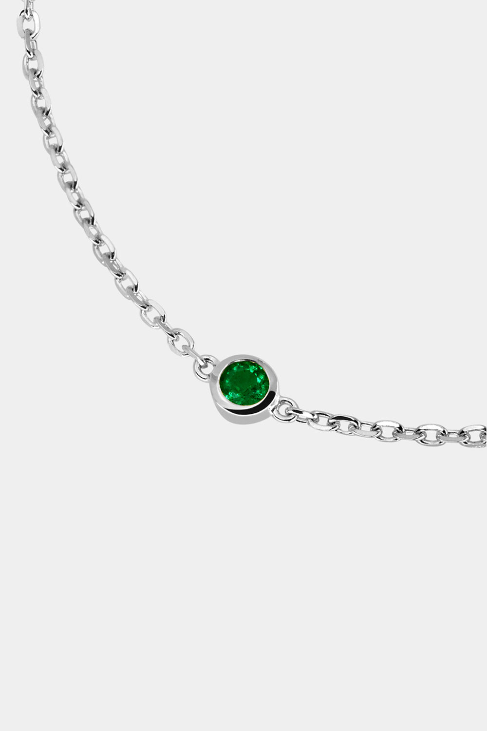 3 Emerald Bracelet | 9K White Gold| Natasha Schweitzer