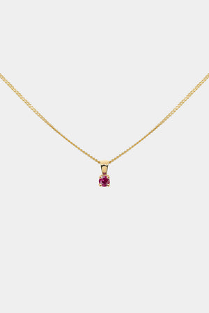 Birthstone Pendant | 9K Yellow Gold | Natasha Schweitzer